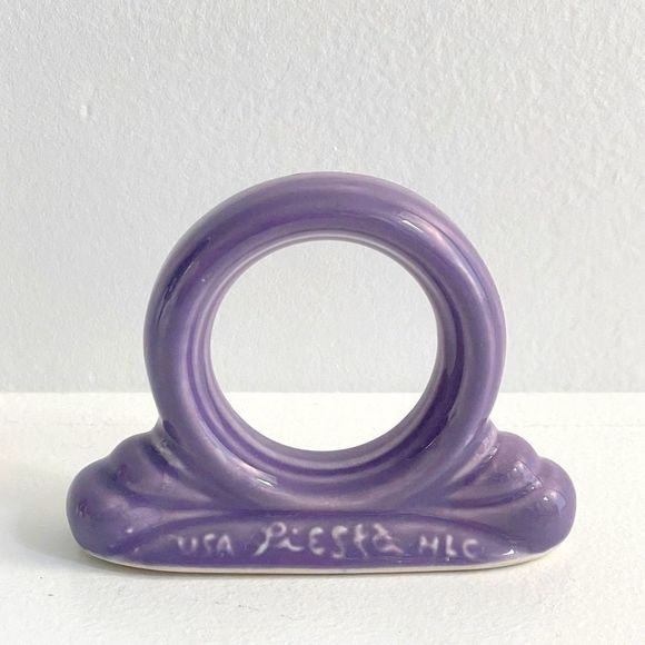 Fiesta Homer Laughlin Retired Limited Edition Color Lilac Napkin Ring 1994-1995 - Picture 1 of 13